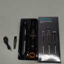 Fululuer Nose Hair Trimmer for Mens and Women | Rechargeable 4-in-1 Ear, Nose, Eyebrow & Beard Trimmers | 8500 RPM | USB Charging | Washable, LED Indicator (Jet Black)