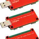 USB Dongle Breakout Board USB-A Male Expansion Board for Raspberry Pi Zero/Zero W/Zero 2/Zero W 2 (Pack of 3)