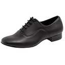 ARCLIBER Mens Dance Shoes Ballroom PU Leather Matte Black Dancing Character Shoes for Men Sole Tango Salsa Latin-9.5