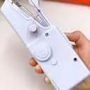 Handheld Sewing Machine Portable Mini Cordless Stitch Tool for Fabric Clothing