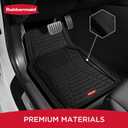 Rubbermaid Car Mat Full Set All-Weather Heavy-Duty 4 Pieces Trim-to-Fit Universal Car Mats Full Set Waterproof Rubber Floor Liners for Most Trucks, SUVs, Vans, and Sedans-Black