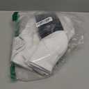 Glory Max 6 Pairs Men Cotton Solid Athletic Ankle Quarter Socks with Cushioning (10-13, White)