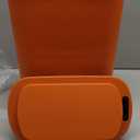 TIPGO 5 Gallon Motion Senor Bathroom Trash Can with Lid, Automatic Garbage Can Touchless, Smart Plastic Waste Basket for Narrow Spaces, Bathroom, Office, Bedroom, Living Room (Orange)