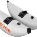 VEVOR Kayak Stabilizers, 2 PCS, PVC Inflatable Kayak Outrigger Float with Sidekick Arms Rod, Standing Float Stabilizer System Kit for Kayaks, Canoes, Fishing Boats, 35.4 X 14.2"