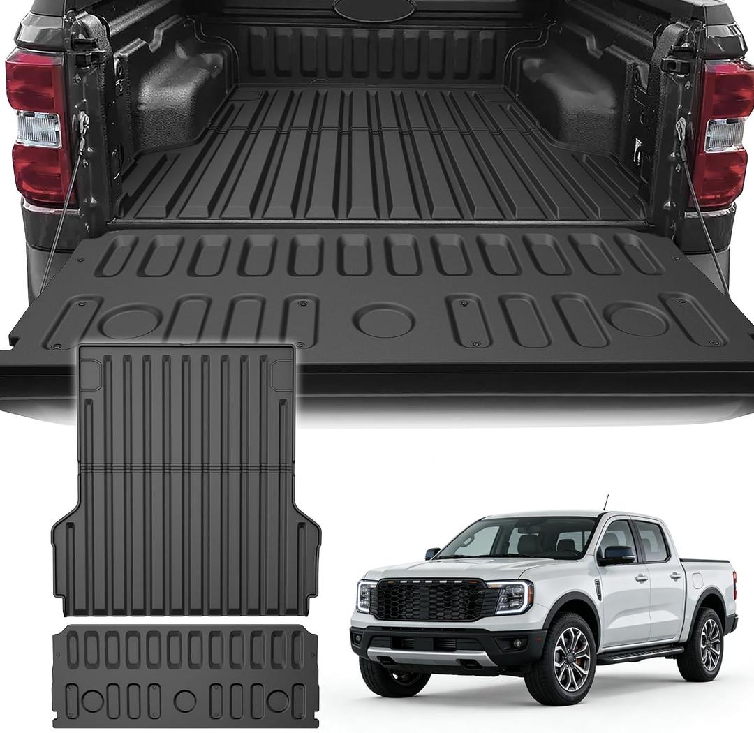 Maverick Truck Bed Mat and Tailgate Liner Compatible with 2022 2023 2024 2025 2026 Ford Maverick - Replacement All-Weather Truck Bed Liner Custom Fit Maverick Gasoline/Hybrid