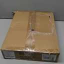 Huuger Night Stand with 2 Drawers, Bed Side Table with Open Shelf, Wooden Top, Nightstand for Bedroom, End Table for Small Space, Fabric Drawer, Rustic Brown