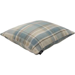 McAlister Textiles Duck Egg Blue Heritage Tartan Throw Cushion Cover 24 x 24 Inches. Highlands Scatter Pillows for Sofas & Bedroom