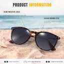 3 Pcs. CHBP Sunglasses Women's/ Men's Polarized UV Protection Trendy Vintage Retro Round Mirrored Lens Sunglasses For Women