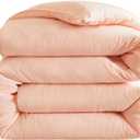 Ultra-Soft Soy Cotton Comforter Queen Size, All-Cotton Comforter, 100% Cotton Comforter, Thick Quilt, Soft and Breathable, for All Seasons - Breathable, Lightweight and Two Pillow Cases