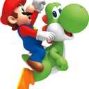 RoomMates RMK1918GM Ninetendo Super Mario Bros. Yoshi and Mario Peel and Stick Giant Wall Decals 23" x 32"