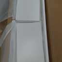 ChooChoo Bathroom Floor Cabinet, Modern Bathroom Storage Cabinet with 4 Doors and Adjustable Shelves, Freestanding Cupboard for Living Room, White (11.81"D x 23.62"W x 43.31"H)