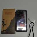 xiwxi for iPhone 15 pro case Waterproof,[IPX8 Underwater Case][Full Body Shockproof & 15FT Military Dropproof][Built-in Screen Protector][Dustproof] Clear Sound for iPhone 15 pro case 6.1 inch-Black