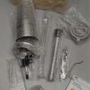 Cocktail Shaker Set, Mixology Bartender Kit 10-Piece Bar Tools Set with Stylish Bamboo Stand, Bar kit: Martini Shaker Muddler Jigger with All Essential Accessory Tools Gifts for Men Dad