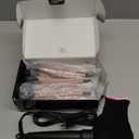 Wand Curling Iron Hair Crimper, Emocci Pro Large 3 Barrel (0.35"-1.25" Ceramic Barrel) Hair Crimper for Women Beach Waves Instant Heat Hair Waver Set for Long Hair Curlers 5-in-1 Curling Wand Set (Rose Gold)