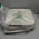 Collapsible Fabric Storage Cubes 11x11 Cube Storage Bins, 4 Pack Closet Baskets Box with Handles for Organizing, Shelf, Toys, Clothes, Home, Office, Nursery (Beige&White)