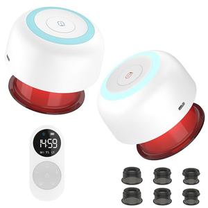 2 Pack Smart Cupping Therapy Massager, 5-in-1 Cupping Therapy Set for Pain Relief, Knots, Aches, Muscle Soreness, Electric Cupping kit for Massage Therapy with Remote Control