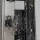 Single Monitor Stand Freestanding 27-43 Inch Monitor Arm Curved Screen Monitor Mount Tempered Glass Base Adjustable Motion Tilt -15 to 10 Swivel 45 Rotation 360 Weight Capacity 77lbs HT05B-003