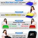Adjustable Memory Foam Seat Cushion, Custom Height & Firmness, Ergonomic Office Chair Cushion for Back, Coccyx, Sciatica & Tailbone Pain Relief Ideal for Office Chair, Car Seat, Wheelchair, Recliner