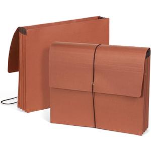 Blue Summit Accordion File Wallet with Flap and Cord Closure, Letter Size, 3.5” Expansion – 10 PackExpanding Accordion File Wallet, Letter Size, 3.5” Expansion, 10 File Wallets