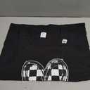Race Car Checker Flag Racing Heart Auto Racer Tank Top (Black, M)