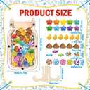 34 Pcs Potty Training Reward Jars Classroom for Kids, Mason jar: about 8 x 5 inches/ 20.4 x 12.7 cm