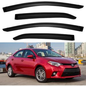 Window Visors Rain Guards for Toyota Corolla 2014-2019, Out-Channel Window Vent Wind Deflectors Visors Shades for 14-19 Corolla