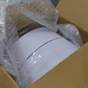 bUCLA 100PCS White Plastic Plates-10.25inch Disposable Dinner Plates-Premium Party&Wedding Plates