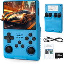 R40S Pro Handheld Retro Gaming Console – 256GB Storage, 3800mAh Battery, 3.5" FullLamination IPS Screen, 20+ Emulators, Preloaded 30,000 Games, WiFi Multiplayer Support (Blue)
