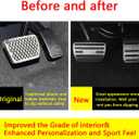 Foot Gas Brake Pedal Cover Compatible for Honda Civic CR-V Accord 2018-2025, for Odyssey Passport Insight 2019-2025 Accessories Accelerator Brake Pedal Cover Cap