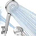 RV Shower Head with Hose, High Pressure 9 Mode Shower head Replacement, Shower Head for RV/Campers, Travel Trailer, Motorhome for Water Saving RV Must Have Accessories -Holder and Hose