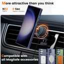 Compatible with Samsung Galaxy S23 Ultra Case with Magnetic Ring Stand, Military Drop Protection, Anti-Scratch/Anti-Fingerprint Translucent Matte Case for S23 Ultra (Dark Blue)