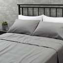 Grey Bed Sheets 90 Inch X 102 Inch / 229 Cm X 259 Cm 100% Cotton 100 %Algodon
