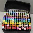 120 Colors Alcohol Markers Artist Drawing Art Dual Tip Markers Perfect for Kids Boys Girls Students Adult