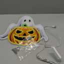 Spooky Glow Halloween Neon Signs for Wall Decor - Ghost & Pumpkin Led Neon Light Up Sign, Glow in Dark Indoor Decor for Porch Window Home Bar Party, Scary Halloween Decorations Gifts for Kids