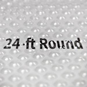 Blue Wave 24-ft Round Solar Blanket – 12 Mil Pool Cover with Thermal Bubbles to Retain Heat & Reduce Evaporation – Fade-Resistant Solar Cover for Above Ground Pools – Clear