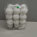 Emopeak 24Pcs Christmas Balls Ornaments for Xmas Christmas Tree - 4 Style Shatterproof Christmas Tree Decorations Hanging Ball for Holiday Wedding Party Decoration (White, 2.4"/6.2CM)