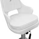 Wise 8WD015-6-710 Standard Pilot Chair with Adjustable Height Pedestal and Seat Slide,White