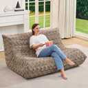 Hobestluk Large Bean Bag Chairs for Adults Fireside BeanBag Couch Togo Sofa, Loveseat