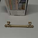 Asidrama 6 Pack 5 Inch(128mm) Champagne Bronze Kitchen Cabinet Handles,Brushed Brass Cabinet Pulls Kitchen Cabinet Hardware for Cupboard Gold Drawer Pulls (5" Hole Center)