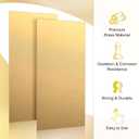 Tandefio 2 Pcs Brass Sheet 12" x 6", 14 Gauge(0.06") Thickness Brass Plates Metal Film Attached Brass Plates for DIY Handicrafts Jewelry Model Crafts Repairs Electrical