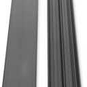 Randall Manufacturing 1/4" Plastic Sliding Door Track (Black, 4 FT Long)