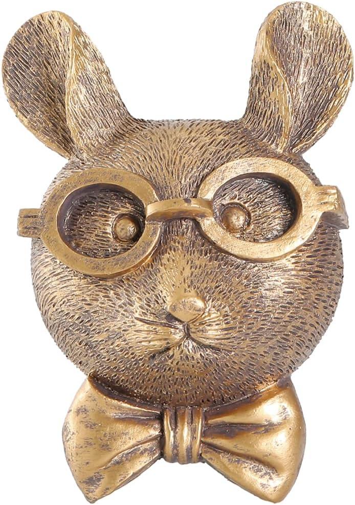 OrnaZest Animal Heads Wall Decor, Sculptures Wall Decor, Resin Animal Head Wall Hanging Decoration for Living Room Bedroom Kitchen Gift, RAT