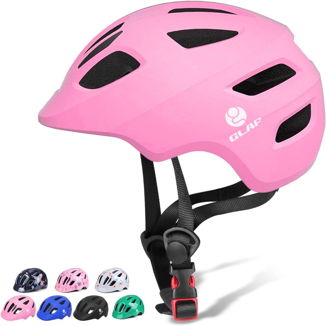 GLAF Baby Bike Helmet Toddler Helmets for 1 Year Old and up Infant Girls Boys Multi Sport Adjustable for Scooter Bicycle Kids Youth Child Skateboard Safety Cycling (XS(12 months-3 years ) ( 18.2"- 20.4" ), Matte Pink)