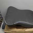 Ergonomic Memory Foam Seat Cushion – Non-Slip Orthopedic Chair Pad for Home, Office, & Car, Color: Charcoal Gray / Slate Gray, Width: ~17 to 18 inches, Thickness/Height: ~2.5 to 3 inches 