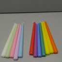 10 Inch Colored Taper Candles for Religious and Spiritual Settings, 12 Pack Unscented Candlesticks for Holiday, Seasonal Celebration and Home Decoration