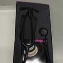 3M Littmann Classic III Monitoring Stethoscope, 5870, More Than 2X as Loud, Weighs Less, Stainless Steel Rainbow-Finish Chestpiece, 27" Black Tube, Stem and Headset