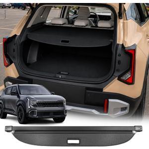 Cargo Cover for All-New 2027 Kia Seltos Accessories,Carbon Fiber Texture Retractable Trunk Cover Privacy Screen Security Shield Shade for Kia Seltos 2027 Accessories