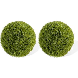 Garvee 19.6 in Artificial Topiary Balls Set of 2 for Indoor and Outdoor, Hanging Plant Balls for Backyard Balcony Garden Home Decor