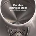 Hamilton Beach Electric Tea Kettle, Water Boiler & Heater, 1.7 Liter, Cordless Serving, 1500 Watts for Fast Boiling, Auto-Shutoff and Boil-Dry Protection, Stainless Steel (40880)