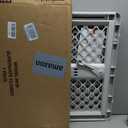MYPET Universal Pet Gate: 26 - 42 Wide Dog Gate for Doorways with Pressure Fit or Swinging Door Hardware Mounting Types Included: 26" Tall; Gray